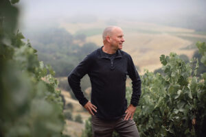 Steve Fennell in vineyard